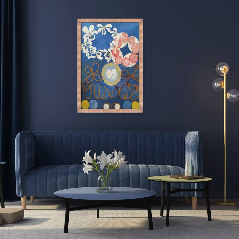 La Pastiche Group IV, The Ten Largest, No. 1, Childhood with Blushing Rose Gold Frame, 27" x 39